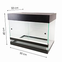 Террариум для рептилий Тропик черный 60 л