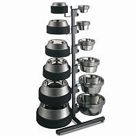 Стойка №1 выставочная с мисками металлическими (72шт.), 310*760*1155мм