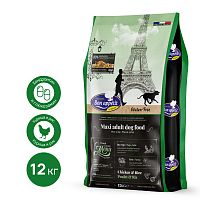 Корм для взрослых собак крупных пород с курицей и рисом Maxi chicken & rice, 12 кг