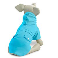 Попона-дождевик "Денди" L, голубая, размер 35см серия BE TRENDY