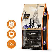 Корм для взрослых собак всех пород с чувствительным пищеварением с ягненком, лососем и рисом Adult lamb&salmon&rice, 12 кг