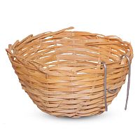 Гнездо для птиц из лозы, NATURAL, d90*65мм