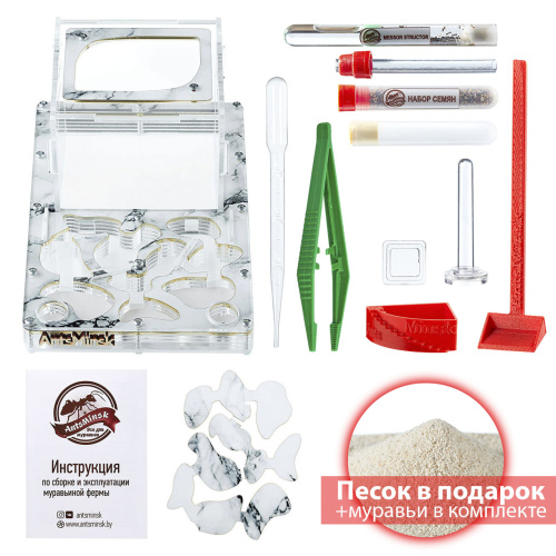 Стартовый комплект с муравьями XXL marble