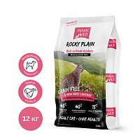 Беззерновой корм для стерилизованных кошек с курицей Rocky Plain, 12 кг