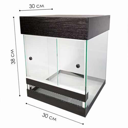 Террариум для рептилий Тропик черный 30 л
