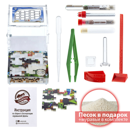 Стартовый комплект с муравьями XL Minecraft