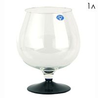 Аквариум бокал с черной ножкой 1 л