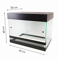 Террариум для рептилий Тропик черный 50 л