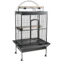 Клетка для птиц, эмаль, 1130*900*1930мм (черная)