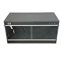 Террариум из ПВХ черный 90*45*45см