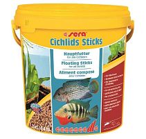 Sera Корм палочки для цихлид "Cichlids Sticks", ведро 10 л., 2 кг.