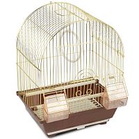 Клетка для птиц, эмаль, 300*230*390мм (золото)