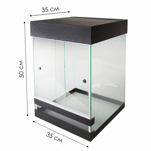 Террариум вертикальный для хамелеона черный 60 л