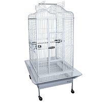 Клетка для птиц, эмаль, 820*770*1560мм (белая)