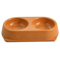 Миска NATURAL из бамбука двойная, 0,18*2л