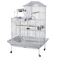 Клетка для птиц, эмаль, 1140*910*1600мм (белая)