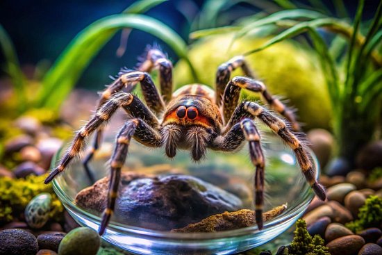 Как обустроить террариум для паука?