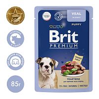 Пауч для щенков всех пород с телятиной в соусе, 85 г