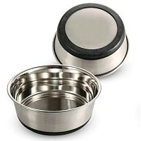 Миска металлическая на резинке утяжеленная, 0,50л