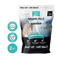 Беззерновой корм для взрослых кошек с чувствительным пищеварением с фазаном Niagara Falls, 2 кг
